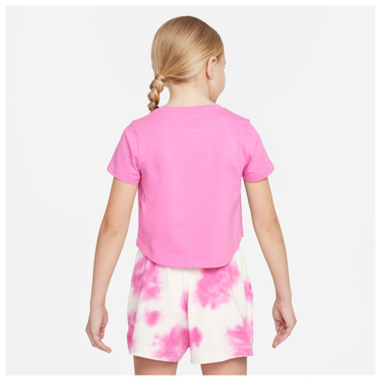Nike Παιδική κοντομάνικη μπλούζα Sportswear Crop Futura Tee